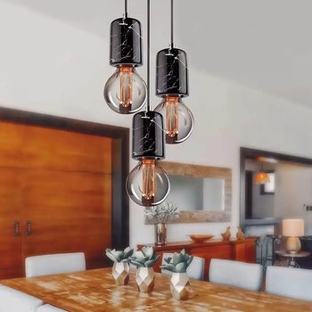 Luminario Colgante ANKARA Mármol Negro