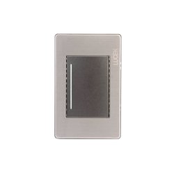 Placa 1 Apagador Sencillo Anodizado Lucek BP01MA