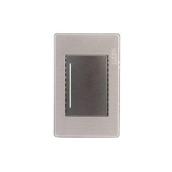 Placa 1 Apagador Sencillo Anodizado Lucek BP01MA