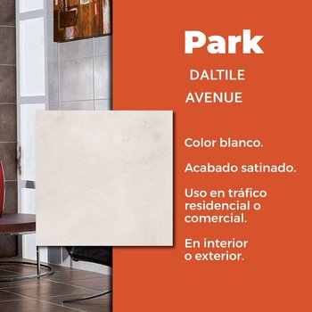Piso Park Avenue Blanco Daltile 45 x 45 cm