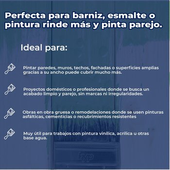 Brocha Byp de cerda natural La Regia 2" pulgadas