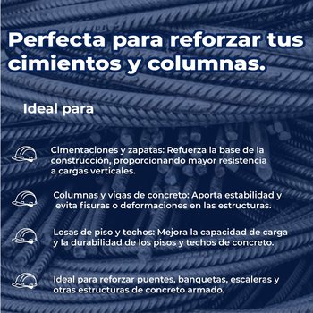 Varilla Recta # 5 5/8 pulg x 12 ml