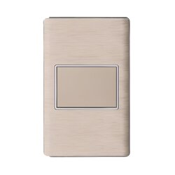 Placa Ciega Color Dorado Luxica