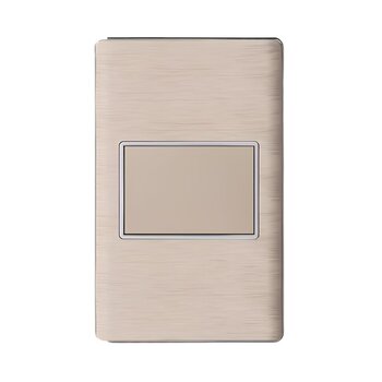 Placa Ciega Color Dorado Luxica