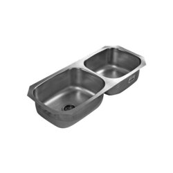 Fregadero CS210 marca Eb Técnica 100 x 44 cm 2 Tinas