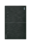 Placa 2 Apagadores Escalera c/ 1.5 Módulos Flat Negro