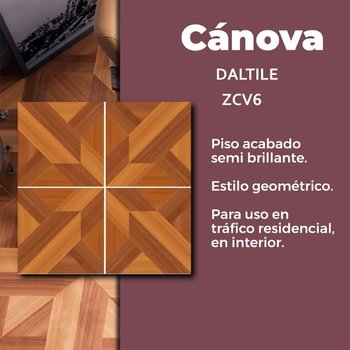 Piso Cánova Castaño Daltile Optima 37x 37cm