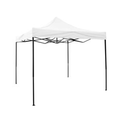 Toldo Reforzado 3X3 Poliester y pvc estructura metalica blanco