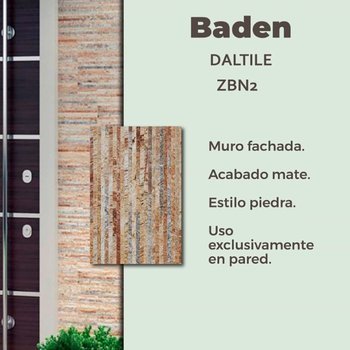 Muro Baden Multicolor Daltile 30 x 45 cm