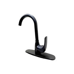 Llave Monomando al Piso Para Fregadero Rugo Acabado Negro Llave Monomando al Piso Para Fregadero Rugo Acabado Negro