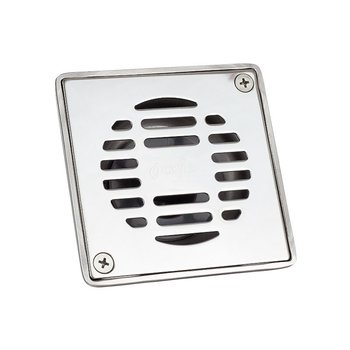 Coladera Cuadrada Coflex de Acero Inoxidable con rejilla PC-303