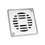 Coladera Cuadrada Coflex Acero Inoxidable PC-303
