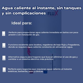 Calentador Eléctrico Instantáneo Mirage Flux 220V