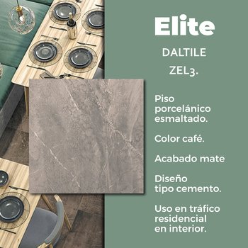 Piso Elite Café Daltile 60x60 cm Rectificado