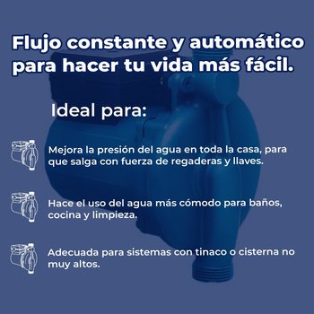 Bomba Presurizadora 1/4 Hp Rotoplas 110v Para Mejor Presión