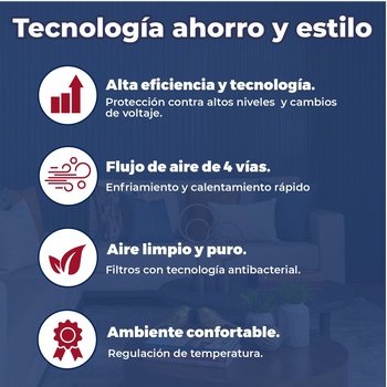 Aire Acondicionado Minisplit 1.5 Tonelada Frio Calor 220V Prime