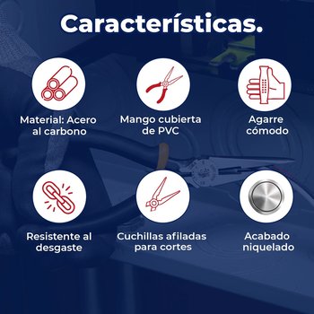 Pinza Punta Corte Pretul 7 pulg