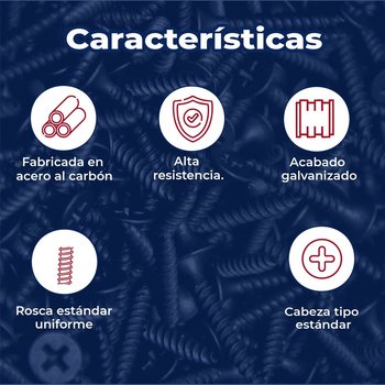 Tornillo Estándar 8 mm x 3 pulg