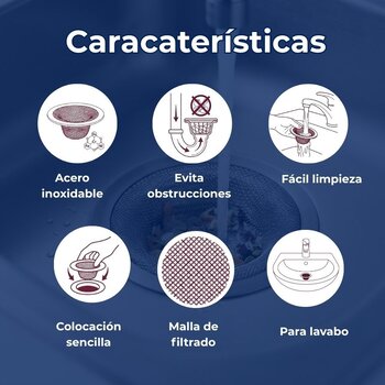 Canastilla Malla Coflex Lavabo