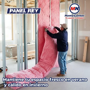 Aislamiento Fibra Vidrio R8 Panel Rey 0.61 x 30.48 m