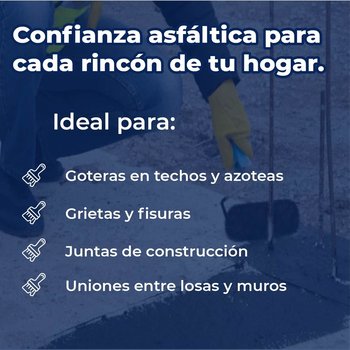 Tapagoteras Cemento Plástico Asfáltico Hidroplast Protexa 4 Lt