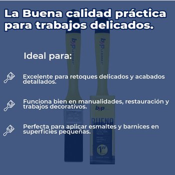 Brocha Byp de cerda natural La Buena 1” pulgada