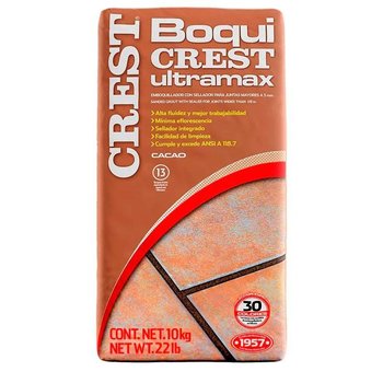 Boquilla con arena 10 kg Crest color cacao