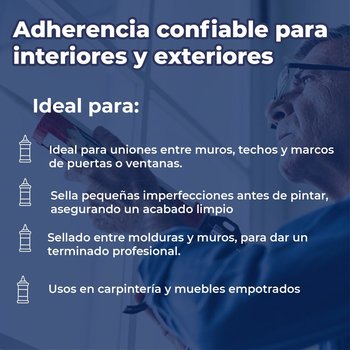 Sellador Acrílico Siliconizado Sky Cril Presto Beige 300 mL