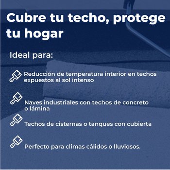 Impermeabilizante Acrílico Fibratado Thermotek 5 años Fibermax