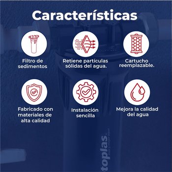 Filtro de Sedimentos Agua Completo Estándar Rotoplas Paso 1