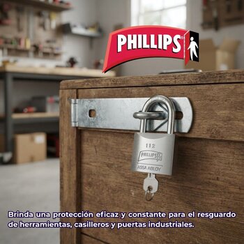 Candado Gancho Largo Metálico 112 Gl Phillips