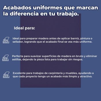 Lija Para Madera Mediano Fandeli 9x11 Pulgadas