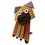 Figura decorativa mascota Pug 29 cm