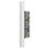 Placa 3 Apagadores Sencillos Lucek Flat Plata