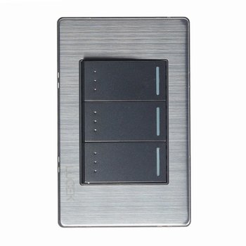 Placa 3 Apagadores Lucek BP10MA