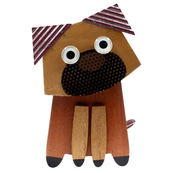 Figura decorativa mascota Pug 29 cm