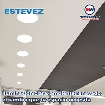 Luminario flat eco 8 pulgadas led 18 watts luz blanca