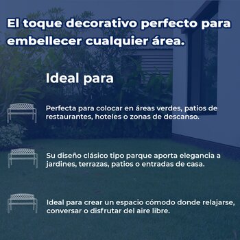 Banca Para Jardín Diseño Bronce Antiguo Seasonal Trends