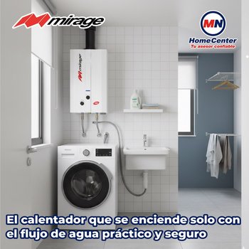 Boiler De Paso Mirage 6 Lt Gas LP Incluye Maxiboiler