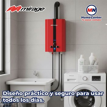 Calentador Paso Rojo 6 L Mirage Flux Gas Natural