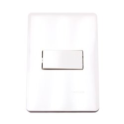 Placa 1 Apagador Blanco