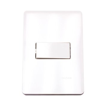 Placa 1 Apagador Blanco