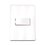 Placa 1 Apagador Blanco