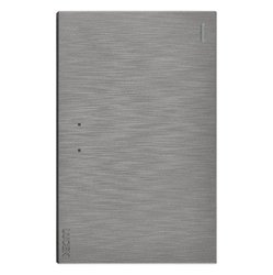 Placa 1 Apagador Lucek Flat Plata