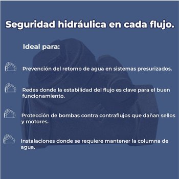 Válvula de Retención Check Tipo Columpio Urrea 25 mm