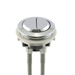 Botón Cromado Descarga WC Dual 48 mm