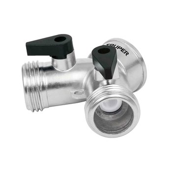 Adaptador Y Truper 2 mangueras Aluminio AD-2
