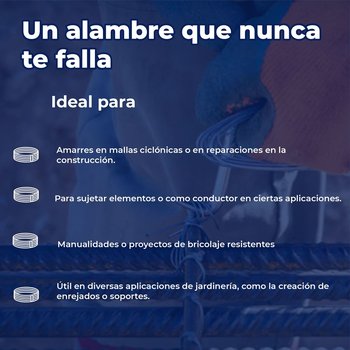 Alambre Galvanizado Deacero Calibre 12.5