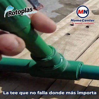 Tee Tuboplus Rotoplas 1½ pulg para Instalaciones Hidráulicas