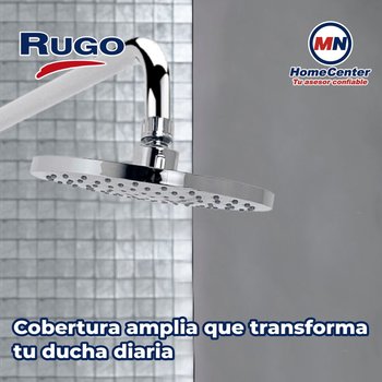 Regadera Redonda Antisarro de 8" Sin Brazo Hiroshima Rugo